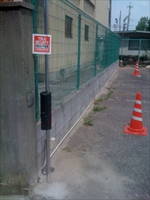 駐車場の防犯施工例